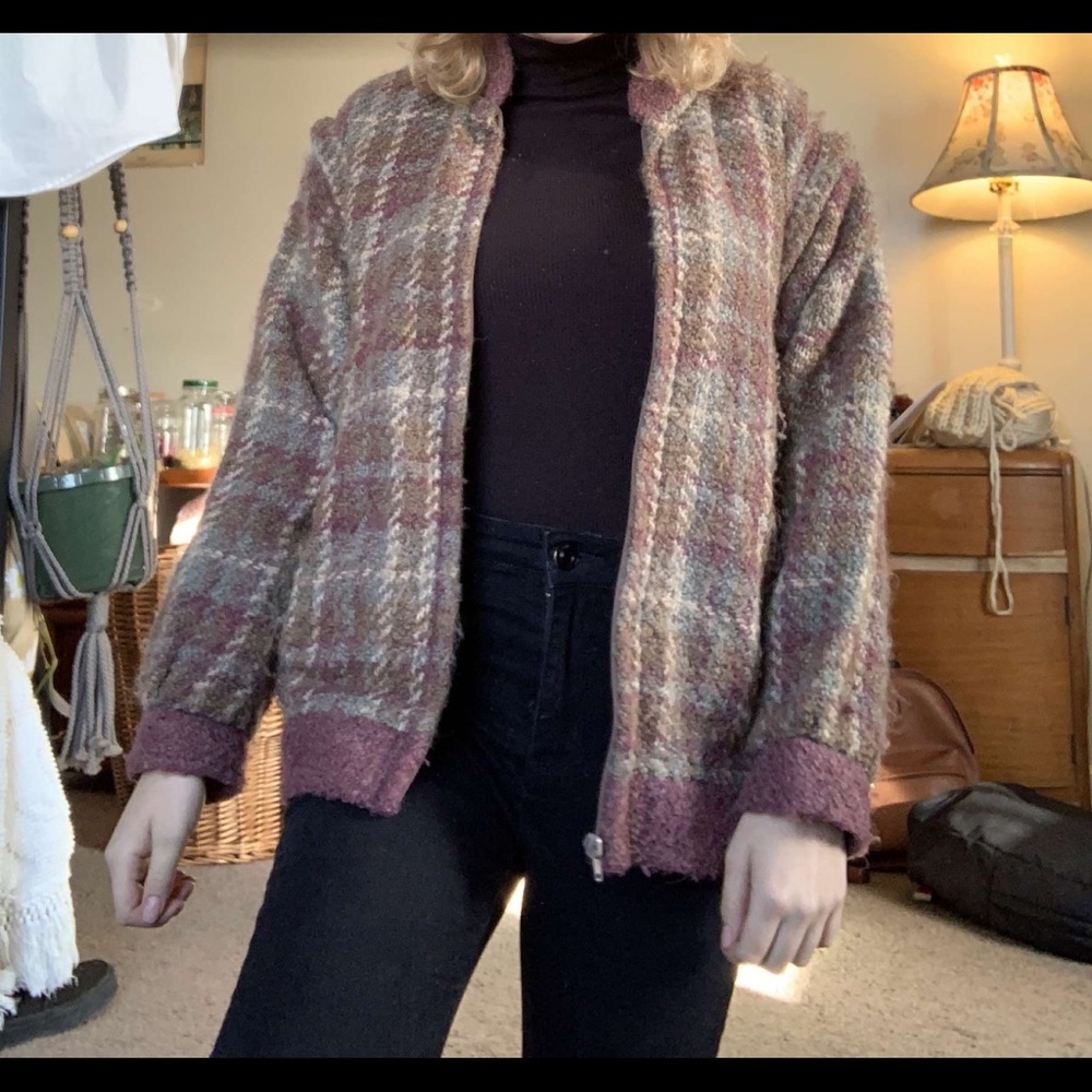 Boyne Valley Weavers Womens Jacket-Vest Plaid